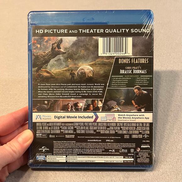 Jurassic World Fallen Kingdom Blu Ray DVD Movie New Sealed - Picture 4 of 5